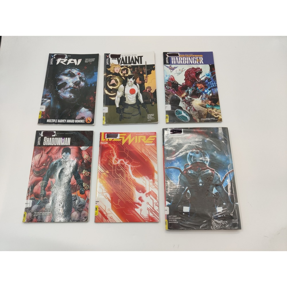Valiant Graphic Novel Lot Rai‎ Valiant Divinity Shadowman 6 Books Former Library